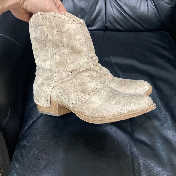 Very G don boots womens ankle boots zip up side heeled pointed toe boots 8.5 - Picture 5 of 12